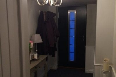 hallway in entrance in house