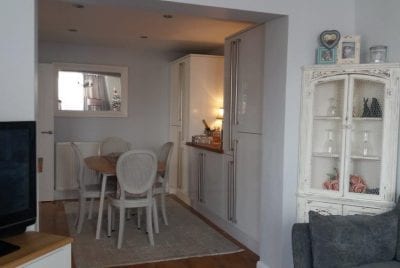 dining room and living room