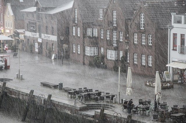 rain at Exeter Quay
