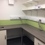 sink and desktop internal works Moorgate vets group