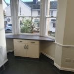 refurbished area by open window