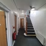 moorgate veterinary group stairway and hallway