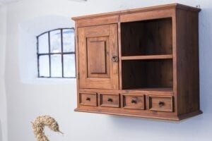 in built bathroom storage
