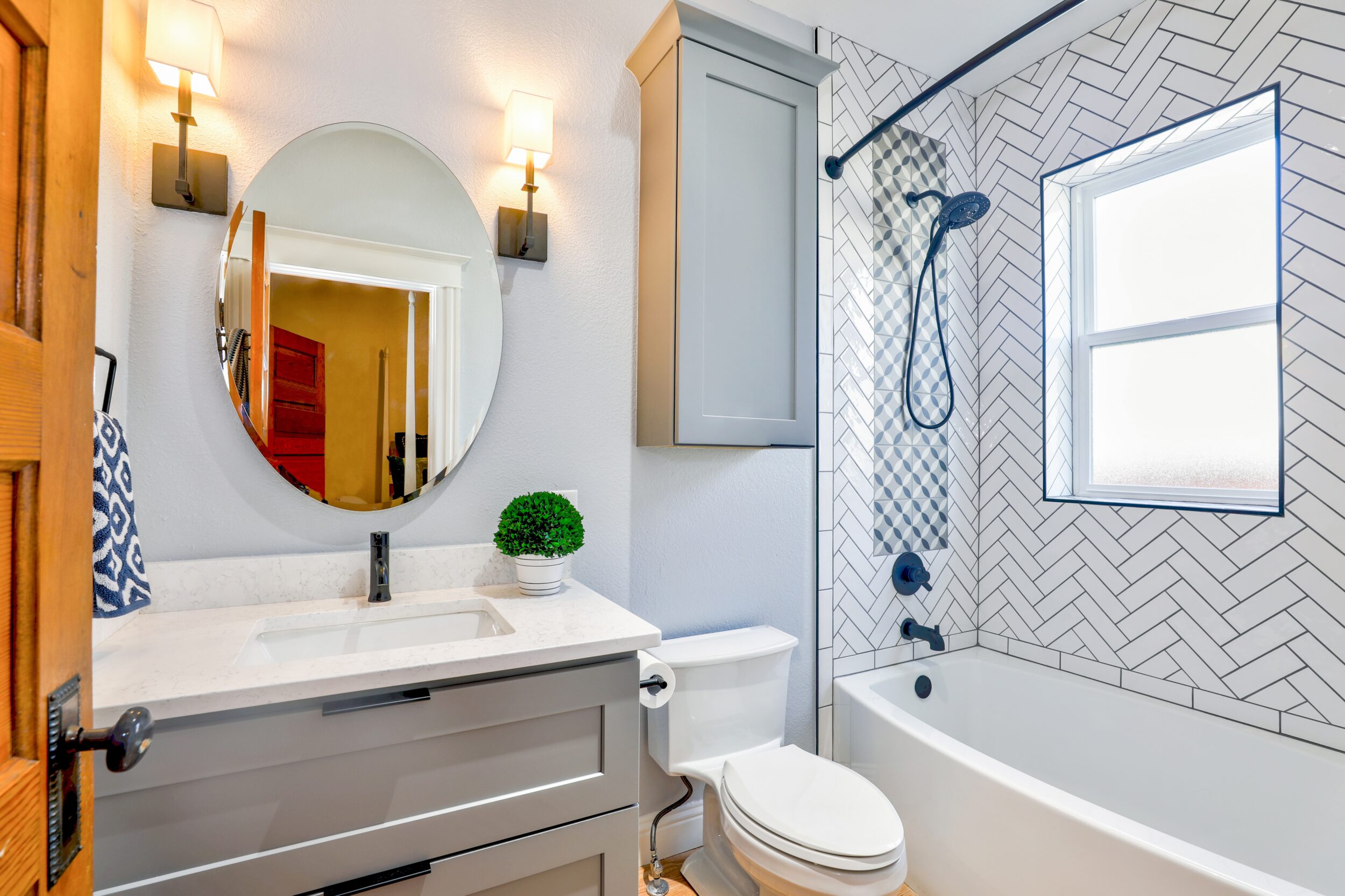 perfectly renovated bathroom