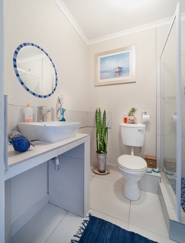 small bathroom with no bath