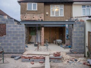 construction for a house extension